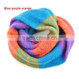 Moq.1pc High Quality 5 Color Choice Fashion Stitching Neckwear Lovely Magic Muffler Scarves thumbnail-3