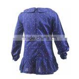 White Polka Dot Fashion One Piece Girls Party Dresses With Zip Closure at Back thumbnail-3