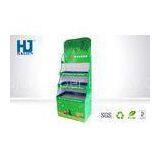 Green Durable Cardboard Floor Displays For Christmas Products Eco - Friendly