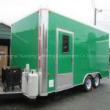 TELESCOPE mobile hot dog food cart dual axles four wheels food trailer shanghai made food truck fast food van
