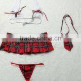 Ladies Lingerie Mesh Lace Trim Sexy Net Bra Set thumbnail-2