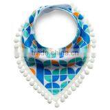 Pretty Jacquard Cotton Infant Bibs thumbnail-1