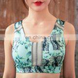 Latest New Woman Yoga With Net Yarn Clothing Wholesale Sports Bra Top With Support Inner Bra and Elastic Fabric thumbnail-6