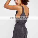Women Sleeveless Adjustable and Removable Tie at the Waist Comfy Romper thumbnail-2