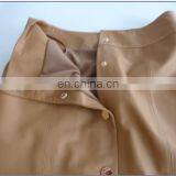 Ladies Genuine Sheep Leather Skirt With Button in Front thumbnail-4