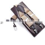 HOT SALE Adult Men's 4 Clips High Quality Solid Colors Suspenders thumbnail-1
