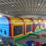 2017 commercial 60ft adults and kids assault courses crazy inflatable obstacle course for sale