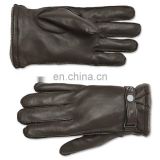 black men winter sensitive sheepskin leather gloves