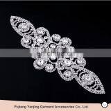 FACTORY DIRECTLY!!Popular Unique Design Hot Sale t Shirt Crystal Beaded Rhinestone Applique Wholesale Price thumbnail-1