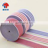 Colorful Striped Elastic Webbing Polyester Nylon Elastic Band for Hair