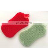 Amazon Hot 8 Shape Double Sideded Silicone Dishwash Brush Spong Oil Free Easily Dry Kitchen Scrubber Brush thumbnail-2
