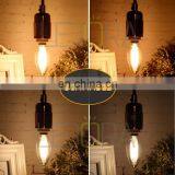 Dimmable 1W 3W 5W 7W E14 E12 Filament C32 LED Candle Bulb thumbnail-4