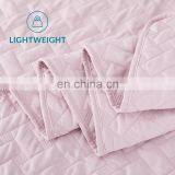 Fashion European And American Style King Bedroom Polyester Pink Adult Quilt Set thumbnail-4