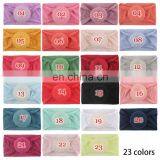 Hot New Velvet Headbands For Girls Handmade Baby Girls Soft Cute Nylon Elastic Turban Bohemian Style Headbands thumbnail-3