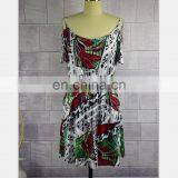 2019 SUMMER Mother and Daughter Clothes Summer Leakage Shoulder Tropical Rainforest Printed Dress (this Link for WOMAN) thumbnail-4