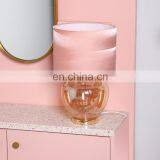 Оптовая продажа современных скандинавских розовых настольных офисных ламп с стеклянным основанием для дома и отелей в крупных партиях