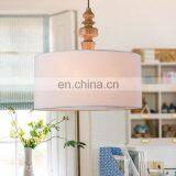 Best Quality White Wood Ring Rounds Pendant Lamps E27 Buld Room Light for Home Decor Dinner Room thumbnail-5