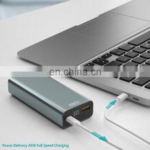 IBD 2021 Wholesale 15000 Mah Alluminum Alloy + PC Custom OEM Logo Portable Power Bank For Macbook thumbnail-5