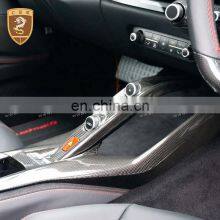 OEM Style Interior Trim Carbon Fiber Center Console Control Button Cover For Ferra-ri 812 thumbnail-3