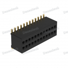 Denentech 0.8mm pitch Dual Row SMD Female Header Connector