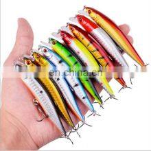 10cm 8.4g 10 Colors 3D Bionic Eyes Saltwater Fish Baits With Treble Hooks Quivering Minnow Bait Fishing thumbnail-1