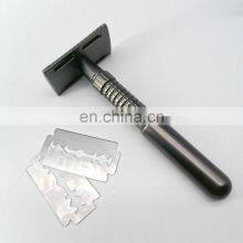 Fancy Good Quality Closed Comb Black Stainless Steel Portable Double Edge Safety Razors thumbnail-4