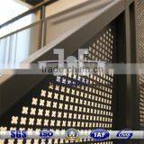 perforated metal mesh used as stairs| corridor protection plate