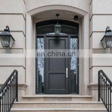 Natural Wood Double Open Wooden Entry Front Doors Sale thumbnail-4