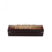 5 Slots Fashion Design Wooden Lacquer Watch Packaging Storage Box With Lock thumbnail-3