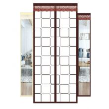 EVA Magnetic Screen Door Thermal Magnetic Self-Closing Privacy Door Curtain Winter Stop Draft Keep Cold out Door Cover Suitable for Terrace, Kitchen, Bedroom