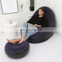 high quality cheap fast shipping Cube round Inflatable bedroom Chair Relaxation air sofa for promotion