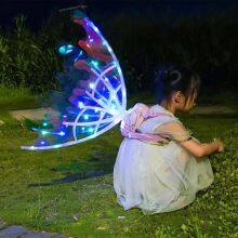 Butterfly Swing Fairy Electric Wings Women Girls Led Light Shiny DIY Wing Decor Toys Cosplay Automatic Wing for Kids thumbnail-4