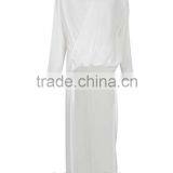 2015 China Manufacturer Customized Ladies Maxi Length Drape Front Shirt thumbnail-3