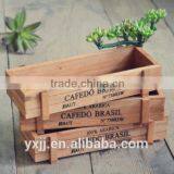 S/3 New Arrival Delicate Terracotta Wood Garden Rectangular Planter Box thumbnail-2