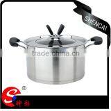 Wholesale Capsule Bottom Induction Stainless Steel Cookware Pot Set thumbnail-2