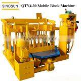 Egg Laying Brick Machine Mobile Type With Wheels