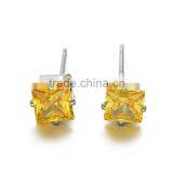 Bulk Wholesale Costume Jewelry Round Heart Square Shape Zircon Earrings Sets thumbnail-4