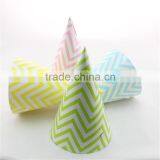 Party Favor Paper Hats With Chevron Design thumbnail-1