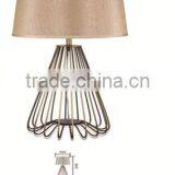 Simple Design Hotel Bedside Light&metal Frame Bronze Table Lamp thumbnail-1