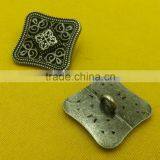 20mm Square Shape Fancy Metal Shank Button For Jacket --- MJ1420 thumbnail-5