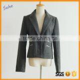 stand collar short woolen winter coats for women                        
                                                                                Supplier's Choice