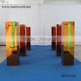 1m Tall Gold Mirror Surface Flower Stand Pillar Column for Wedding Decorating Party and Weddings Decoration(MWS-020) Quality Choice thumbnail-3