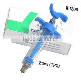 20ML Adjustable Plastic Steel Syringe , veterinary syringe WJ208