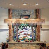 F-01 Tiffany Fireplace Tiffany Stained Glass Tiffany Panel Wholesale Tiffany Lamp thumbnail-2