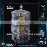 Wholesale Handmade Three Layers Clear Crystal Glass Storage Jar thumbnail-1