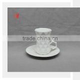European High Quality Ceramic Coffee Tea Milk Cups Plate Set