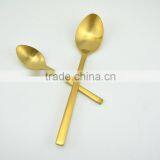 Golden Spoons, Colored Flatware, Matte Gold Cutlery Quality Choice thumbnail-2