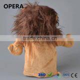 Very Soft Material Animal Brown Lion Plush Hand Puppet thumbnail-3
