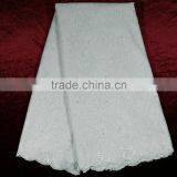 4AB05 Factory Price High Quality Embroidered Cotton Voile White Fabric for Lady Garment thumbnail-1