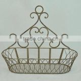 Fuzhou arts antique metal wall basket